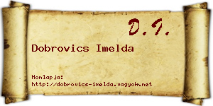 Dobrovics Imelda névjegykártya